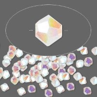 5328 SW биконус White Opal AB 2x (234 AB2) 4мм (8шт.)