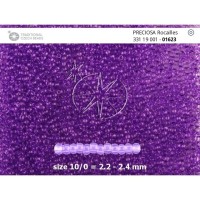 Бисер [01623] фиолетовый прозрачный 10/0