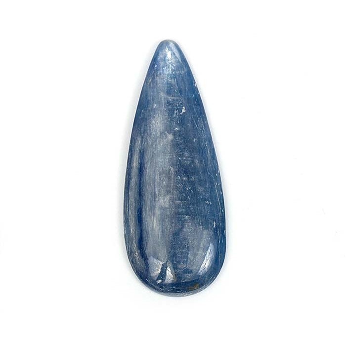 Кианит, кабошон "капля" 19х47