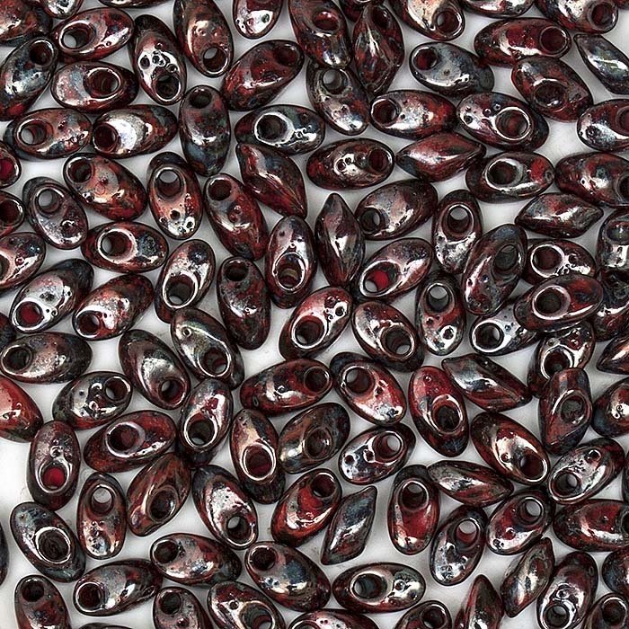 Бисер Miyuki LONG MAGATAMA (4513/L) красный глянцевый Picasso