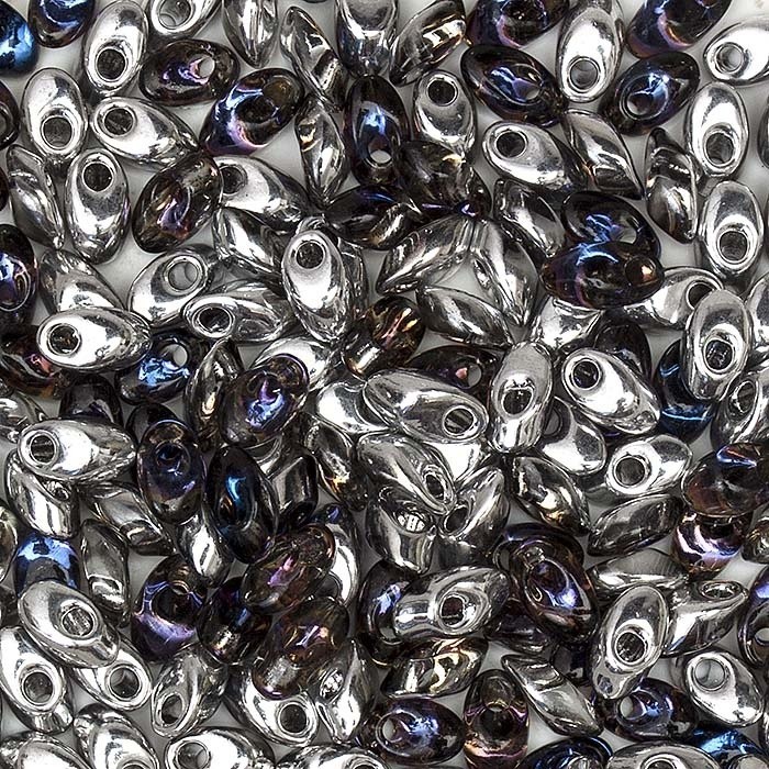 Бисер Miyuki LONG MAGATAMA (4554) Crystal/Heliotrope