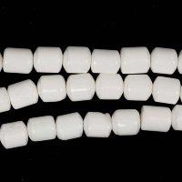 Кахолонг, бусина "бочонок" 6х7 (10шт.)