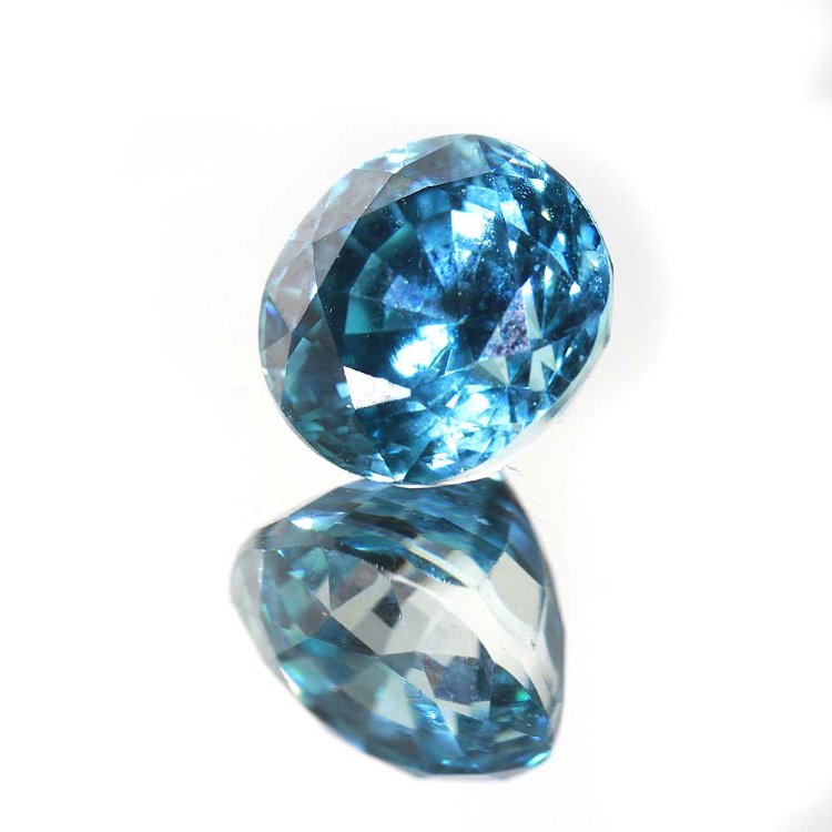 Голубой циркон, 4,1Ct.