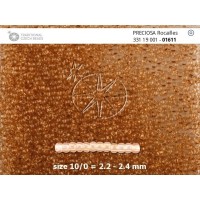 Бисер [01611] коричневый прозрачный 10/0