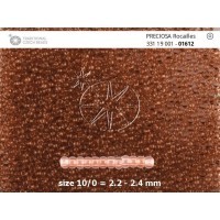 Бисер [01612] коричневый прозрачный 10/0