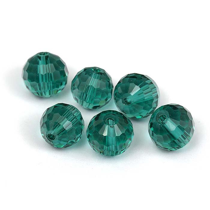 Шарик с мелкой гранью "Teal" 10мм