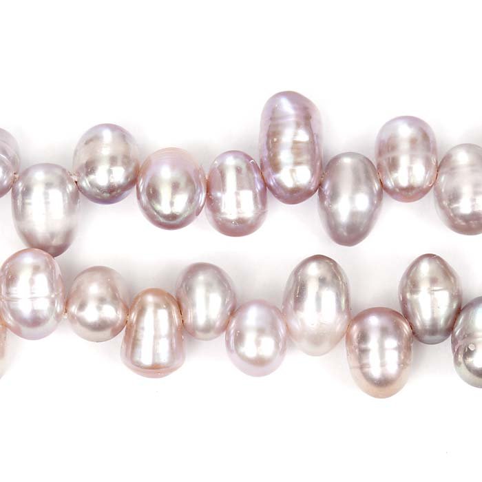 Жемчуг рис серый Top Drilled, зерно 5х6(7)мм