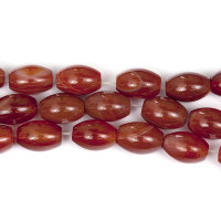 Сердолик, бусина "рис" 8х12 (5шт.)
