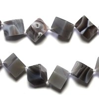 Агат серый, кубик 6мм (5 шт.)