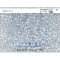 Бисер [38236] crystal, colour lined blue pearl  10/0