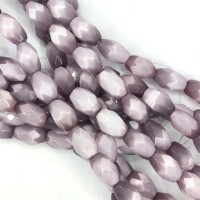 Кошачий глаз аметист, оливка граненая 8х12