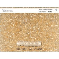 Бисер [38292] crystal, colour lined orange pearl  10/0