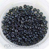 Бисер [56290] тёмно-оливиновый прозрачный глянцевый 10/0
